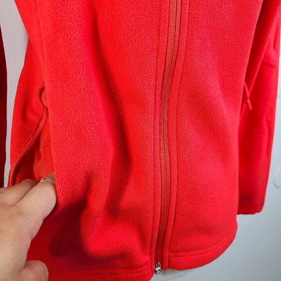 Columbia Red Orange Fleece Full Zip Winter Jacket - Picture 5 of 8
